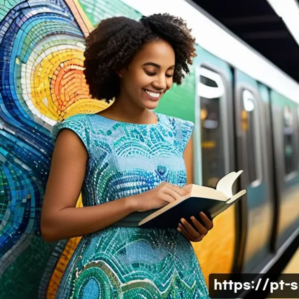 지하철 아트와 심리적 효과 - **Prompt 1: Subway Art Oasis**
    "A bustling subway station in a large, modern city during peak ho...