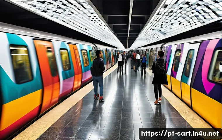 지하철 아트와 유행 관련 이미지 1