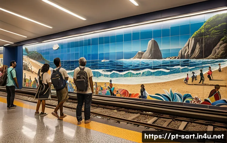 지하철 아트와 여행 관련 이미지 1