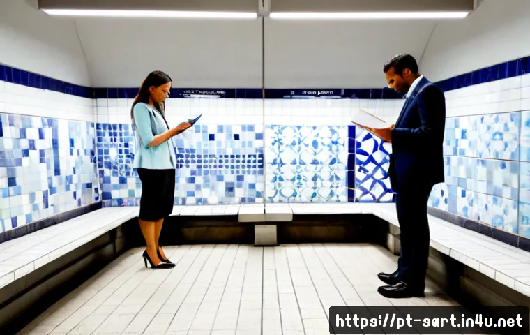 Home 17 지하철 아트 작품 기획 - Photorealistic underground metro station in Lisbon, a contemporary public art installation being pla...